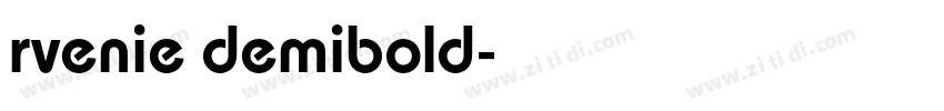 rvenie demibold字体转换